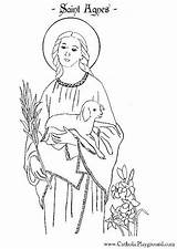 Thomas Aquinas Agnes Saints sketch template