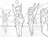 Tinkerbell Colorare Trilli Wonder Ragazze Fairies Boyama Peri sketch template