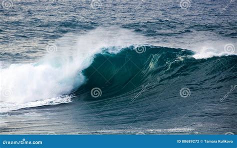 powerful ocean wave breaking stock photo image  gravitational foam