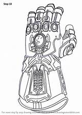 Thanos Gauntlet Marvel Drawing Endgame Colorier Tutorials Ausmalbilder Drawingtutorials101 Colouring Printable Vingadores Infinito Ausmalen Infini Luva Ultron Dccomics Héros Ironman sketch template