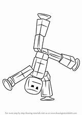 Stikbot Draw Drawing Step Stikbots sketch template