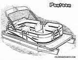 Houseboat Pontoon sketch template
