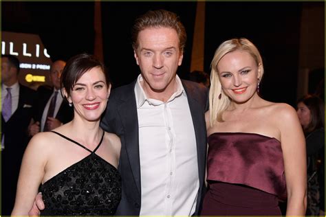 photo damian lewis malin akerman and maggie siff attend billions