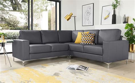 baltimore grey leather corner sofa furniture choice