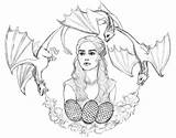 Daenerys Thrones Game Sketch Coloring Drawings Dragon Pages Deviantart Colouring Book sketch template