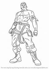 Tekken Bryan Fury Draw sketch template