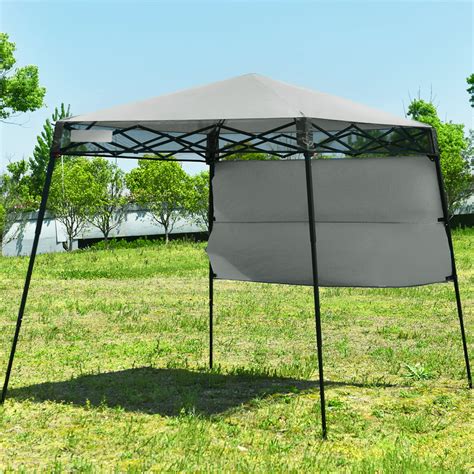 topbuy  ft pop  canopy portable outdoor offset tent wcarry bag grey walmartcom