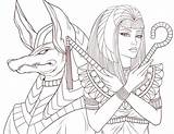 Osiris Egyptian Ankh Priestess ägyptische Ausmalbilder Heh sketch template