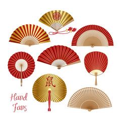 chinese fan template  drawing chinese fan illustration png images