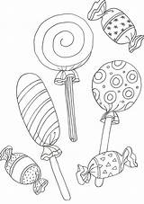 Kp Snoep Snoepjes Coloring Candies Pages sketch template