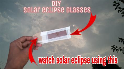 How To Make Solar Eclipse Glasses In Easy Way 2 Vtechno K Youtube