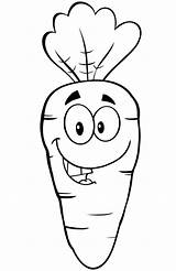 Carrot Coloring Cartoon Carrots Pages Happy Drawing Color Printable Line Kids Book Getdrawings Template Categories Sketch sketch template