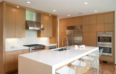 sleek design contemporary kitchen milwaukee  bella domicile