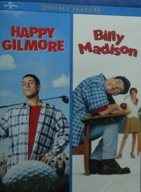 2 Adam Sandler Comedies Happy Gilmore Billy Madison Norm Macdonald