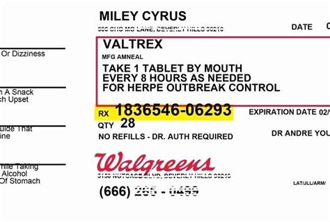 fake prescription label template  printable templates