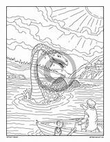 Loch Ness Getcolorings Loc sketch template