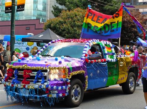 Vancouver Pride Parade Decorated Truck Lesbian Pride Lgbtq Pride
