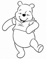 Pooh Winnie Bear Coloring Pages Dancing Printable Drawing Outline Drawings Cheerful Cliparts Clipart Disney Characters Kids Clip Books Library Colouring sketch template