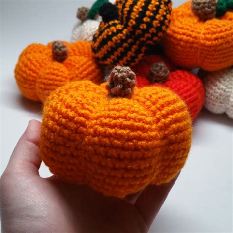 pattern pumpkin amigurumi pixeled peach