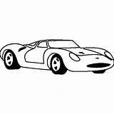 Car Jaguar Type Coloring Template Pages sketch template