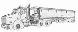 Truck Cattle Pulling Cooloring Hauler sketch template