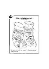 Coloring Pages Moccasin Beadwork sketch template