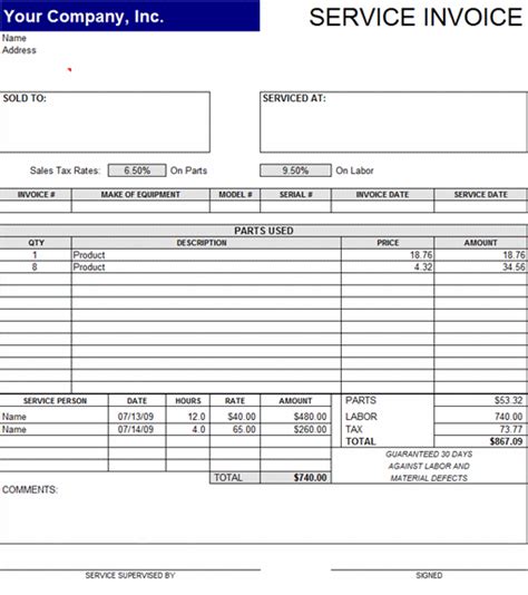 invoice template invoices ready  office templates