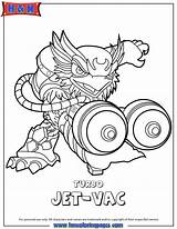 Coloring Skylanders Vac Jet Pages Swap Turbo Force Air Hmcoloringpages Color sketch template