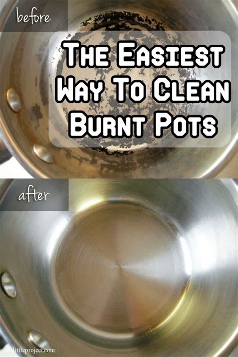 easiest   clean burnt pots diy craft projects