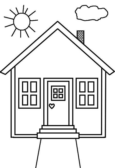 house coloring pages  coloring pages nursery room pinterest house easy  real estate