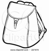 Bag Outline School Clipart Coloring Illustration Backpack Bags Royalty Lal Perera Rf Clip Dresses Small Clipground Preview sketch template