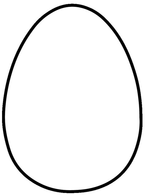 outline   egg  coloring pages