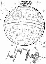 Star Wars Coloring Pages Death Weapon Online Printable Massive Destroy Seconds Withing Biggest Planet Size Has sketch template