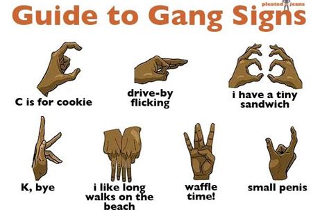 visual guide  gang signs gang signs gang gang symbols