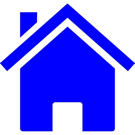 simple blue house png svg clip art  web  clip art png icon arts