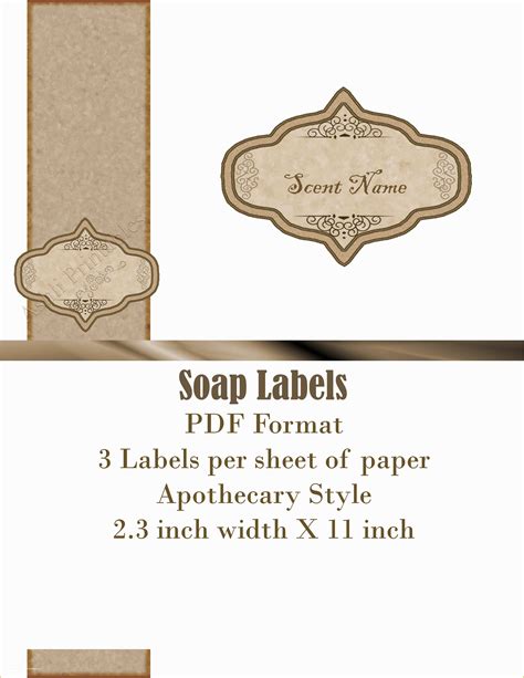 soap label templates  printable labels ashlisoapblog