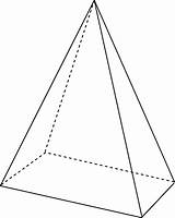 Pyramid Rectangular Clipart Square Math Base Rectangle Right Triangular Pyramids 3d Prism Shapes Grade Faces Etc Science Cliparts Gif Medium sketch template