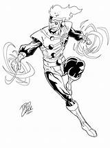 Firestorm Coloring Pages Comics Dc Comic Hero Marvel sketch template