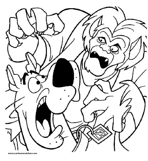 scooby doo printable coloring pages