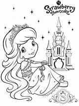 Fresa Fraisinette Colorear Shortcake Princesse Erdbeer Fragolina Royaume Dolcecuore Mewarnai Schloss Castello Fraises Ausmalen Colouring Coloringtop Meringue Gratistodo sketch template