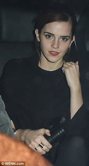 Emma Watson Catches Up With Amy Adams At Pre Bafta Dinner