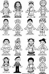 Kinderrechte Culturas Niños Diversidad Diversity Razas Humanas Raza Wandmalerei Páginas Interkulturell Kontinente Clases sketch template
