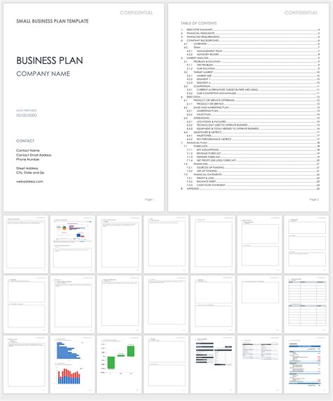 simple business plan templates smartsheet