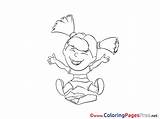 Happy Coloring Children Pages Sheet Title sketch template