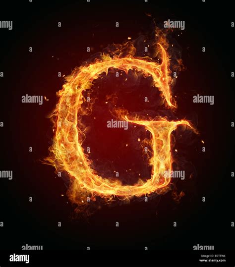 fiery font letter illustration  high resolution stock photography  images alamy