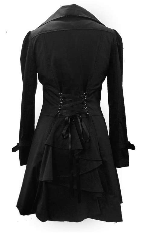 black classic cotton victorian gothic steam punk corset