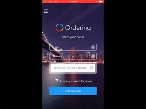 ordering app quick overview youtube