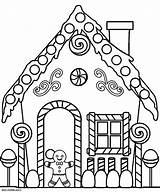 Christmas House Drawing Gingerbread Kids Coloring Pages Printable Color Colouring Sheets Drawings Getdrawings Paintingvalley Choose Board sketch template