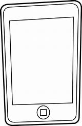Ipod Clip Clipart Cliparts Library Phone sketch template