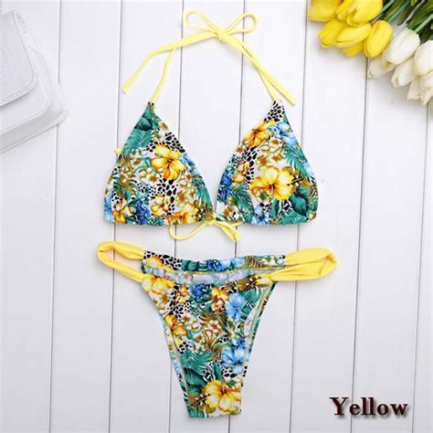 summer floral print beach push up padded bra swimwear swimsuit bikini set onmf ebay